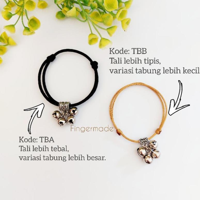 NEW Fingermade Gelang Kaki Anak Bayi Tali Polos Kerincing
