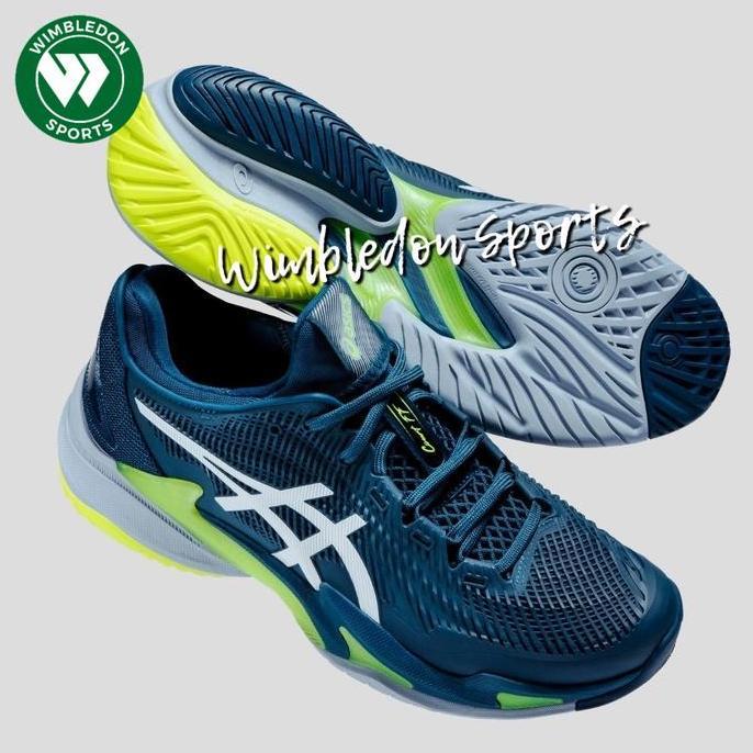 Sepatu ASICS COURT FF 3 MAKO BLUE WHITE /Sepatu Tenis Asics Court FF3