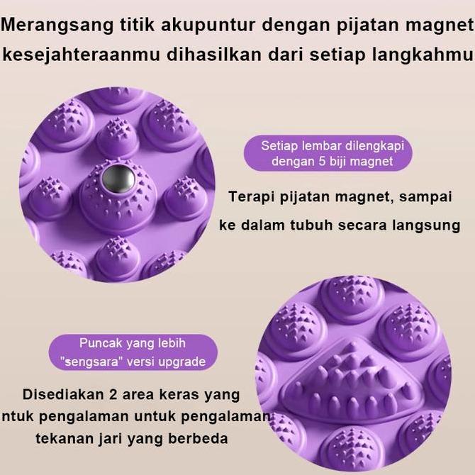 Karpet Pijat Refleksi Foot Reflexion Massage Pad Alas Kaki Reflexologi Kesehatan Akupuntur Punggung 