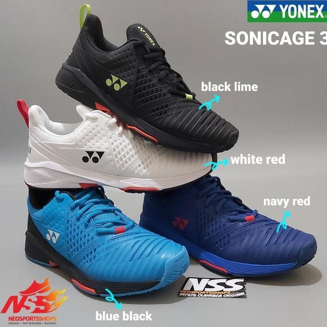 Sepatu Tenis Yonex Power Cushion Sonicage 3 Original 2022