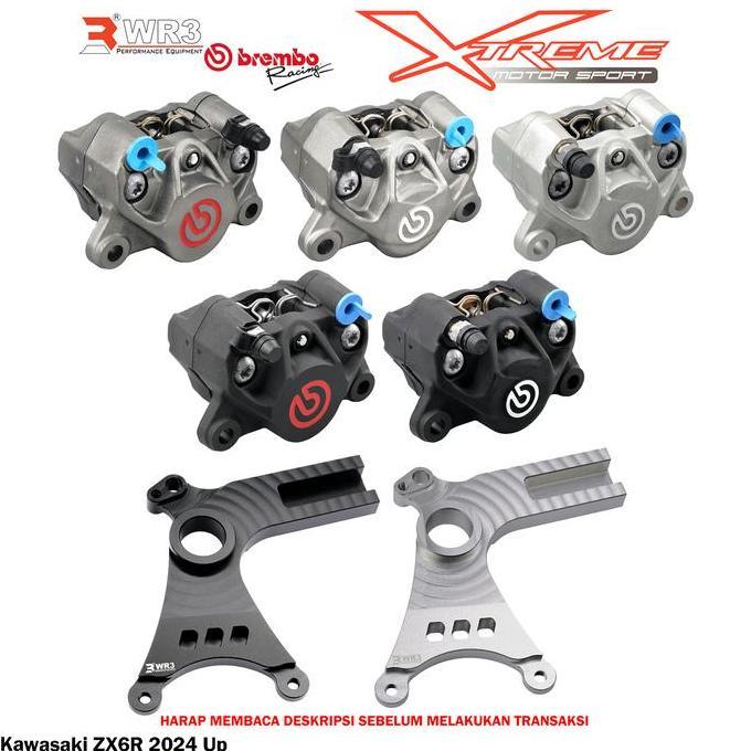 naomistyc- Breket Kaliper WR3 Belakang With Brembo 2P1P ZX6R / ZX636 ZX 636 6R Diskon