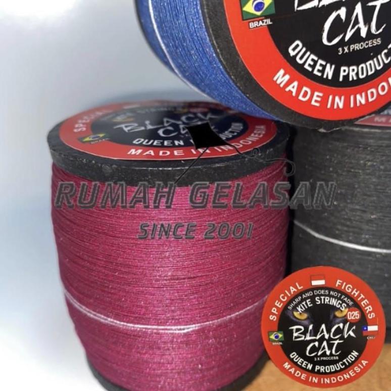KAVELASHOP SENAR GELASAN LAYANG LAYANG SPESIAL TURNAMEN BLACK CAT SALE