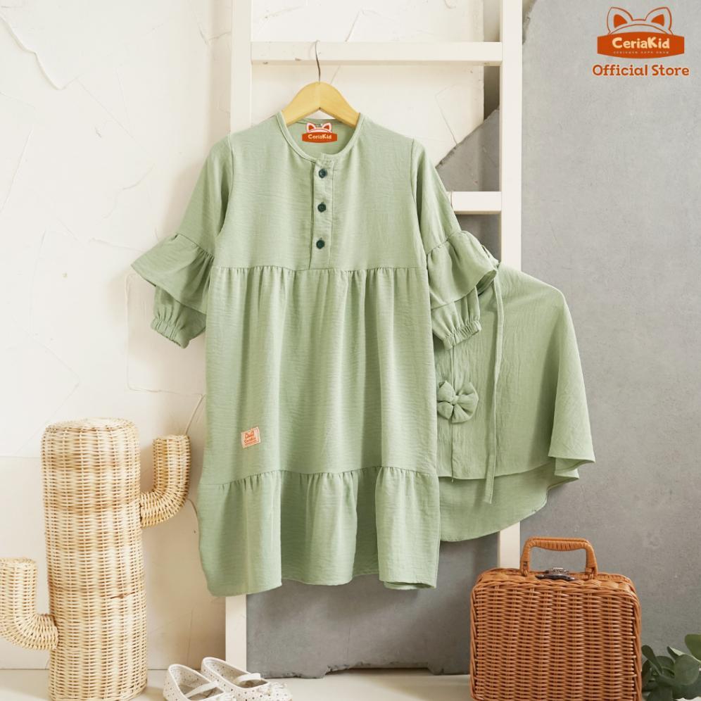 Official [Ceriakid] Gamis Anak Perempuan Set Hijab Aluna 1-8 Tahun