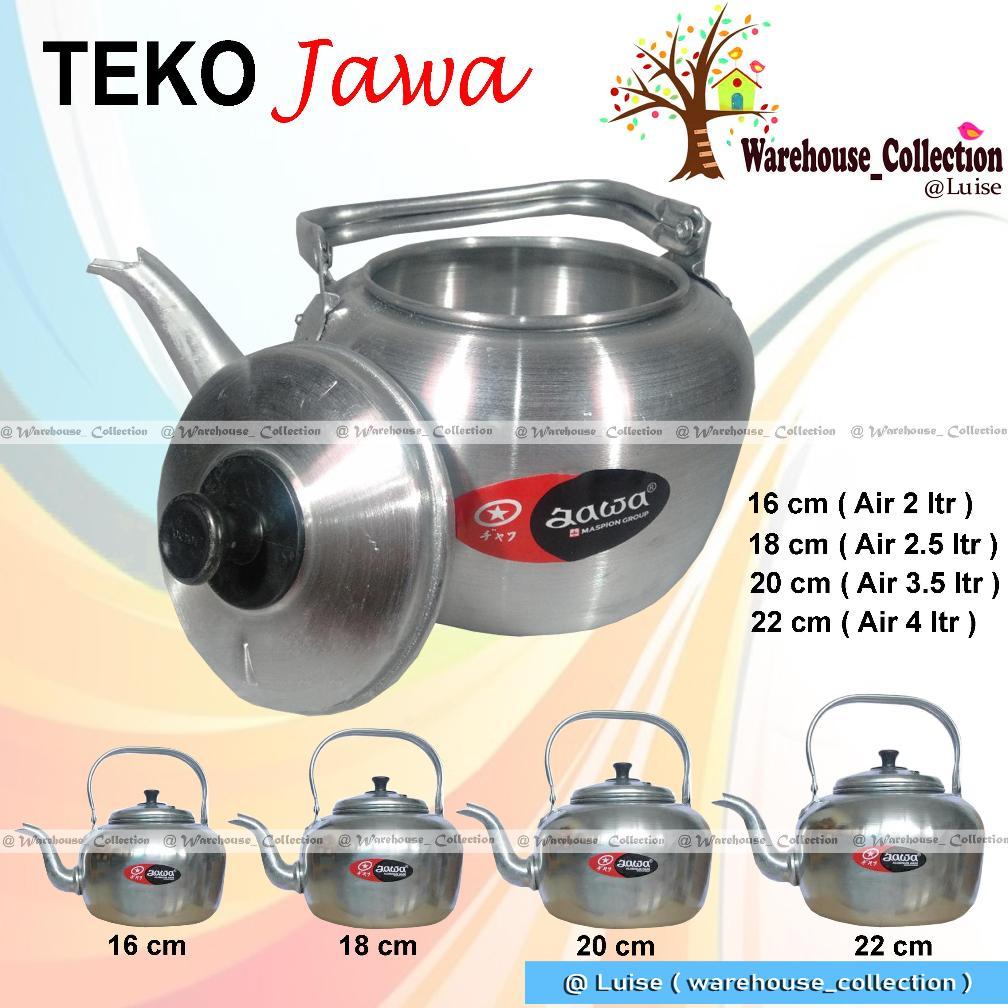 TEKO AIR ALUMINIUM 16CM,18CM,20CM & 22CM COR JAWA MASPION /CERET MASAK AIR/CERET AIR PANAS