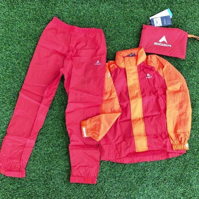 Jas hujan Eiger Anak Rainiest Kids 1.0 Raincoat Rainsuit kids Setelan [terbaik]