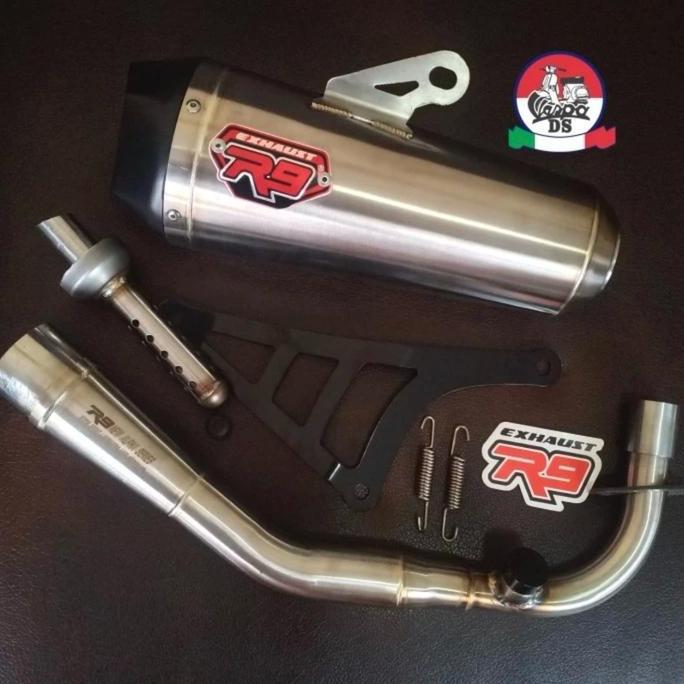 * KNALPOT R9 ALPHA VESPA SPRINT PRIMAVERA S LX LXV ''
