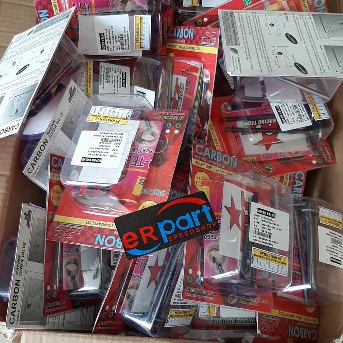 Klep BRT carbon 25 22 21 19 batang 4.5 gsx 150 MX king Vixion cbr Fu