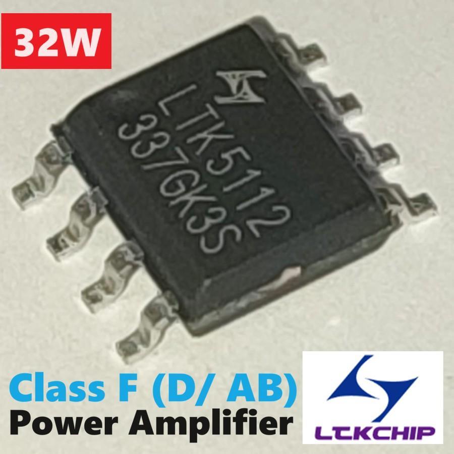 Ic Ltk5112 Original Power Amplifier 32W Class-F D/Ab Bluetooth Car 12V