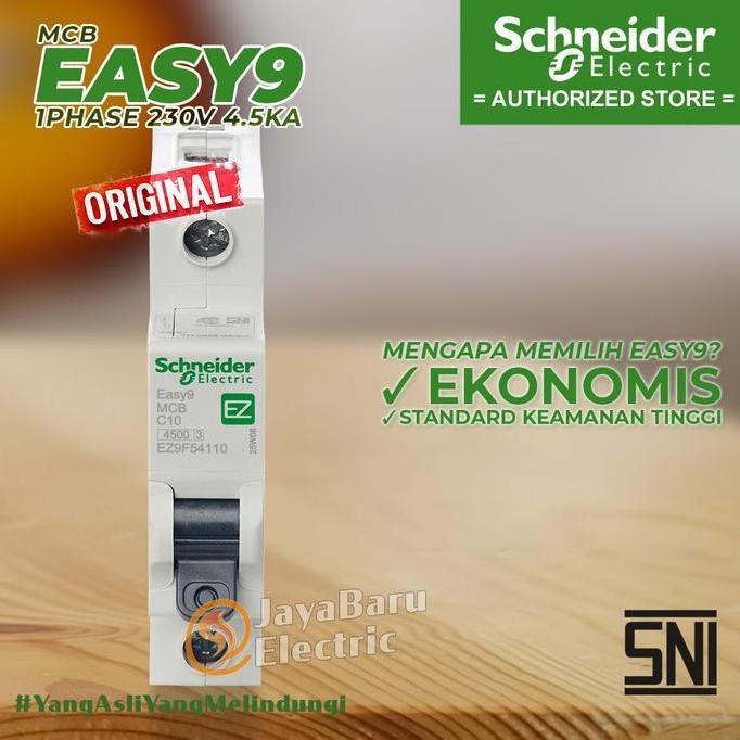 Kit- Mcb Schneider Easy9 1P 2A 4A 6A 10A 16A 20A 25A 32A 40A 4.5Ka Sni