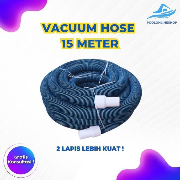 Flexible Vacuum Hose 15 Meter / Selang Vacuum Kolam Renang 15Meter