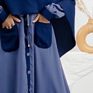 Hijab Syandana Gamis Syari Wanita Kekinian Kasya Dress Only (Tanpa Hijab)