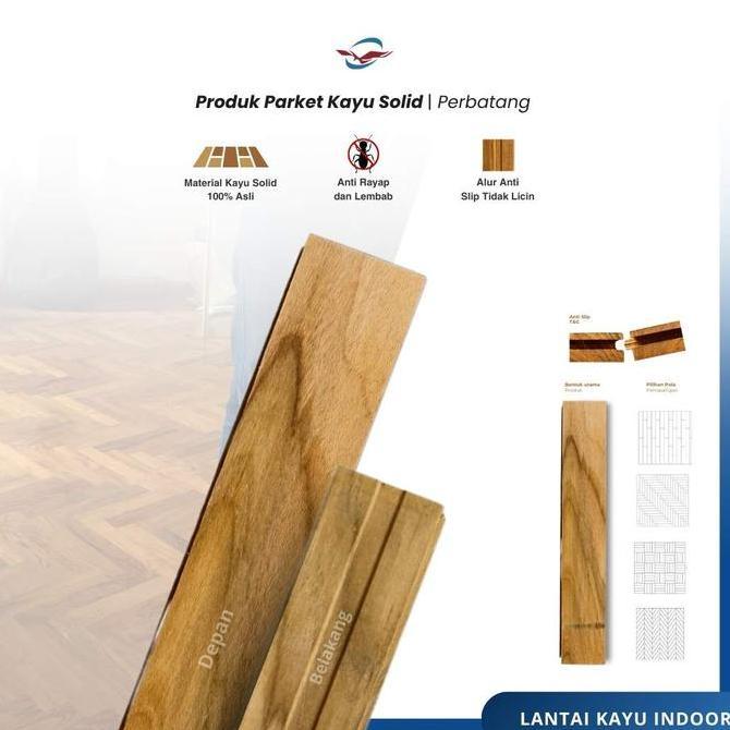 Parket kayu Jati Grade B ( PERLEMBAR )