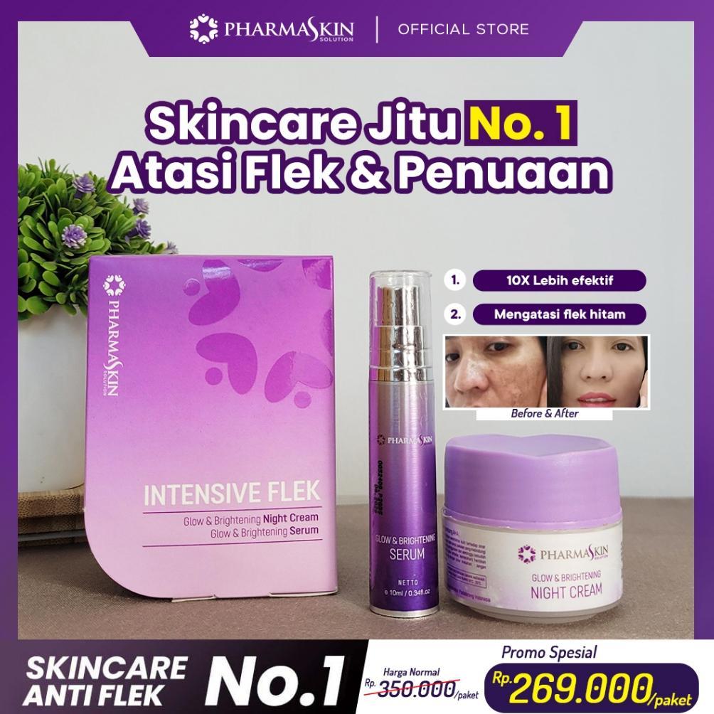 Intensive Night Flek By Pharmaskin Solution - Cream Penghilang Flek Hitam Membandel - Skicare Flek