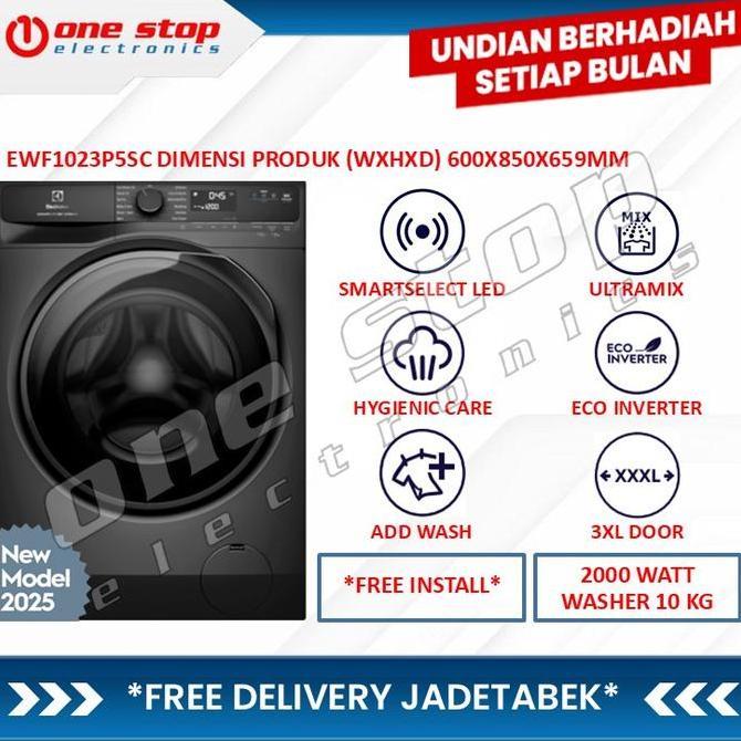 ELECTROLUX EWF1023P5SC Mesin Cuci Front Loading UltimateCare 500 - 10Kg