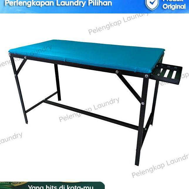 Meja Setrika Uap Laundry Lipat Kokoh 60 X 120 Meja Gosokan Uap