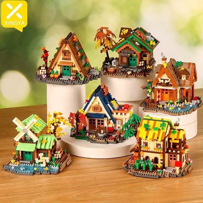 XINGYA MALL Mainan Bricks Rumah Pohon  Blok Rumahan Pohon Rumah Tree House Bricks 1 box anak  Permai