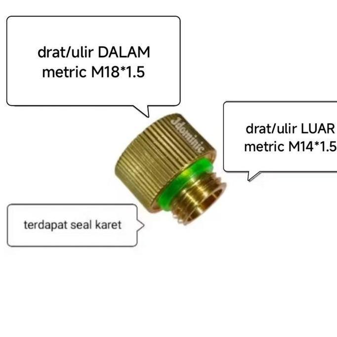 Pilihan- Pengubah Drat Pompa Dc 12 Volt - Konverter Converter 12 V Reducer Pengecil Alat Cuci Motor 