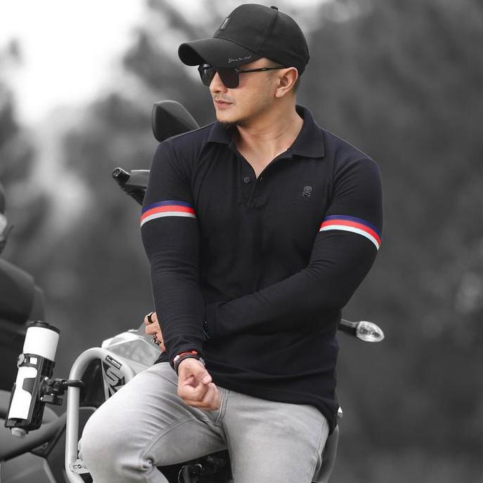 Riore- Kaosbos - Kaos Tactical Pria Polo Shirt Kerah Baju Polo Lengan Panjang Pendek