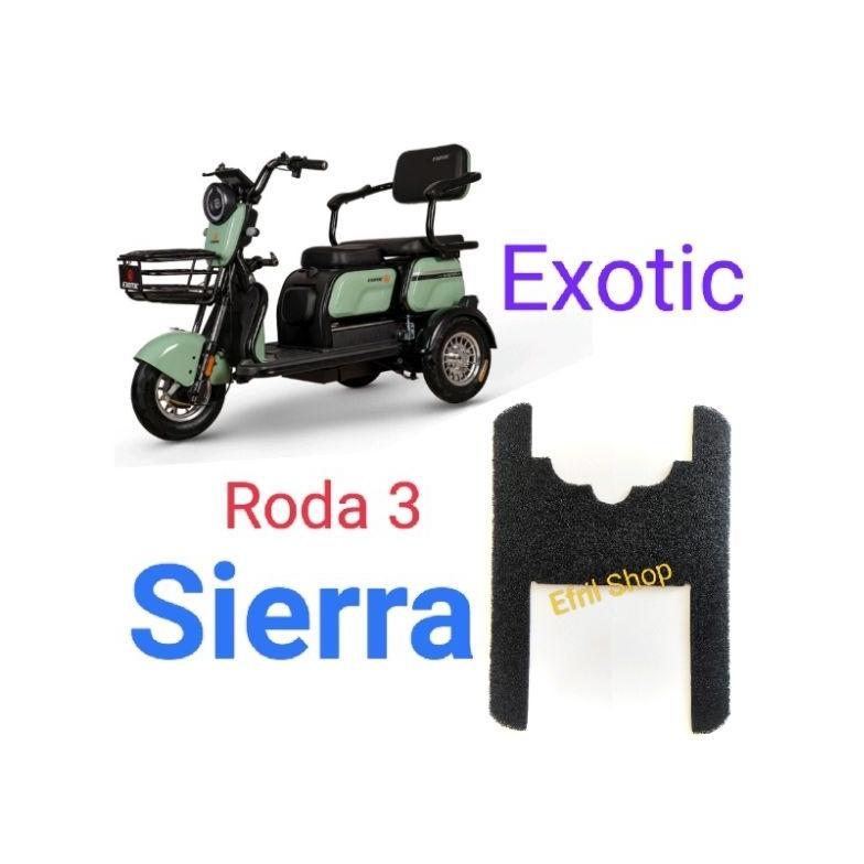 Alas kaki Karpet sepeda motor listrik roda 3 Exotic Sierra roda 3 sparepart
