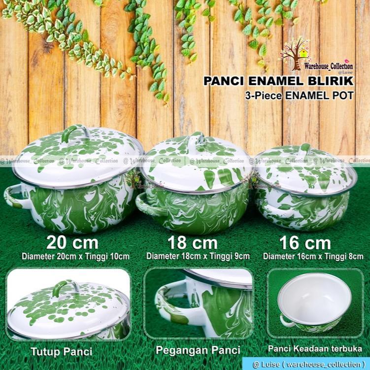 [ PER-BJ ]PANCI BLIRIK/PANCI ENAMEL GEMOY/PANCI BLIRIK LABU/ PANCI JADUL/ PANCI BLIRIK HIJAU