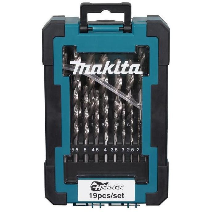 Mata Bor Besi HSS Set 19pc Makita / Mata Bor Besi HSS 19pc Makita