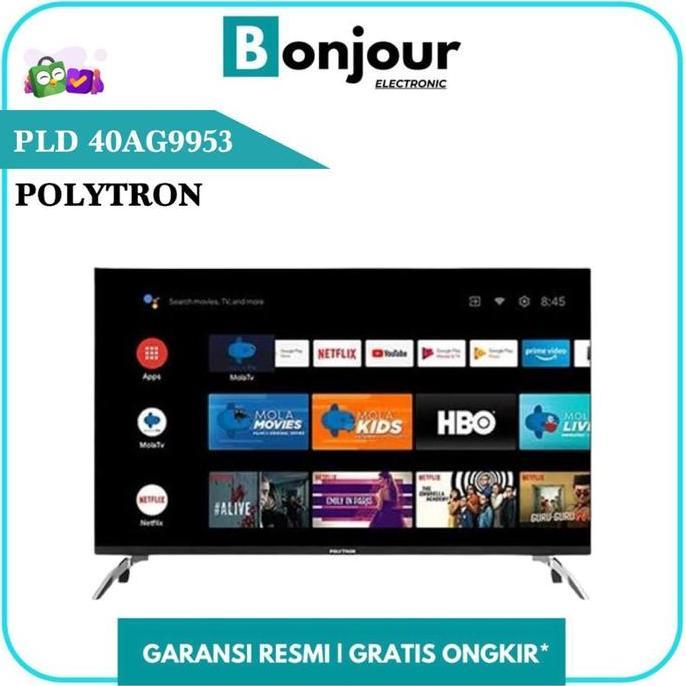 LED Polytron 40 Inch Smart TV Android PLD40AG9953 Digital TV Polytron
