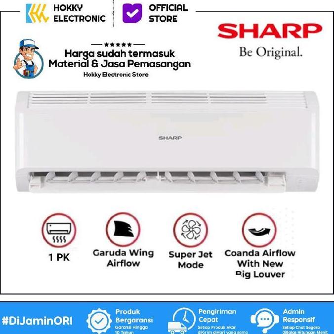 Ac Sharp 1 PK Ah a9bey Garuda Series Split Standard Hemat Listrik 1pk FREE PASANG