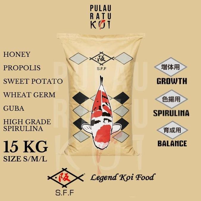 SAKAI FISH FARM LEGEND KOI FOOD 15KG | GROWTH, BALANCE, COLOR | PAKAN PRE-DIGESTION KOI PREMIUM IMPO