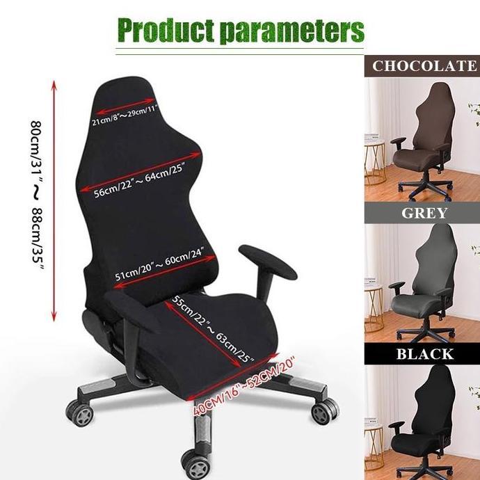 SARUNG KURSI PERMAINAN / SARUNG KURSI SUTRA SUSU / GAME / OFFICE CHAIR COVER MODEL UNIVERSAL YANG MO