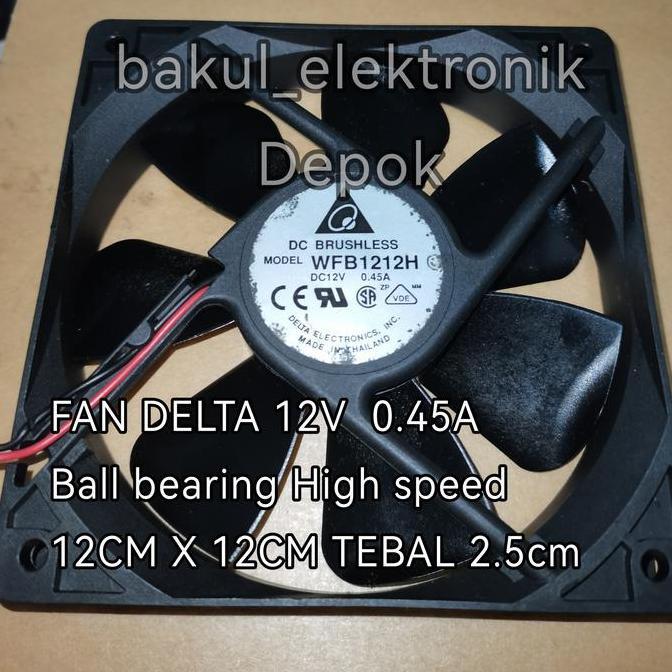 FAN DELTA WFB1212H 12CM 2.5CM TERMURAH