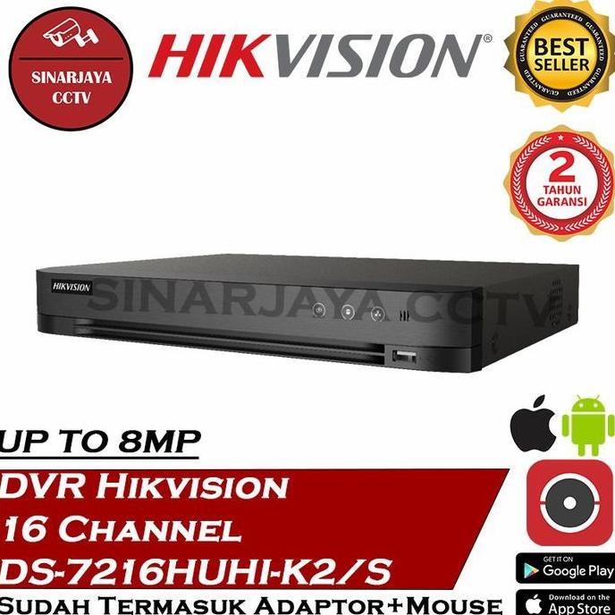 Var- Dvr 16Chanel Hikvision Ds-7216Huhi-K2/S(3Mp-5Mp)