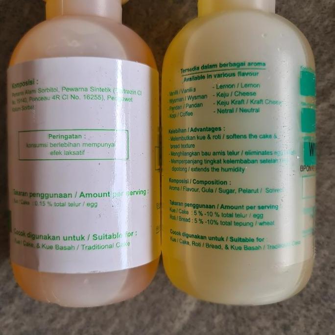 Torta- Diva Cake Softener Netral & Wisman Oil / Pelembut Kue Neutral & Wysman
