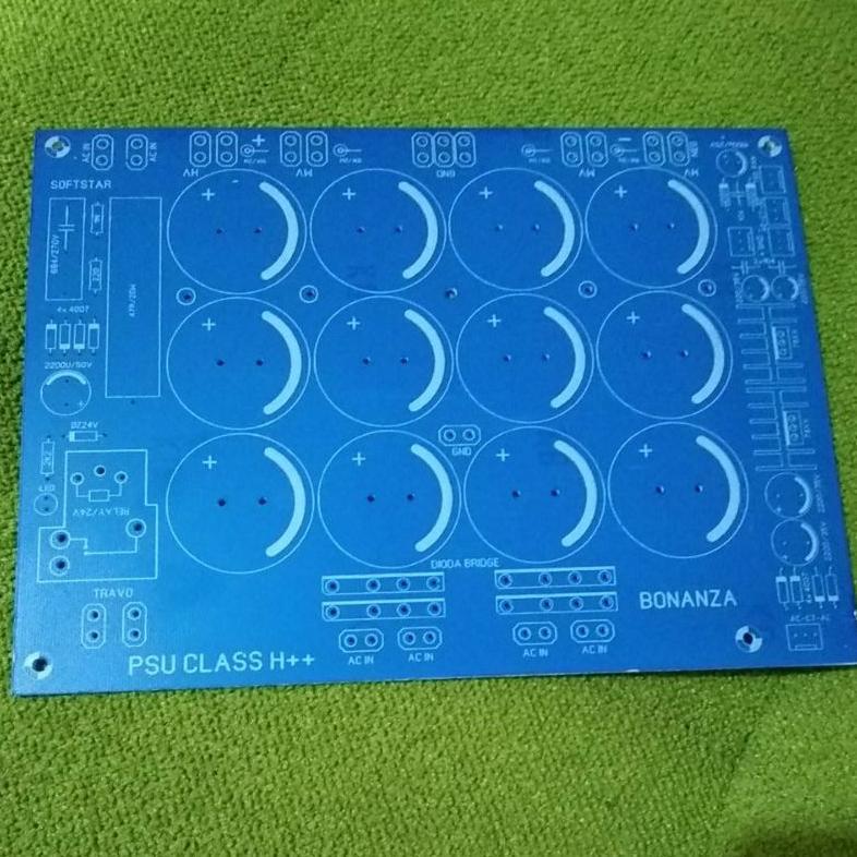 Pcb psu 12 elko class H bahan pcb fiber