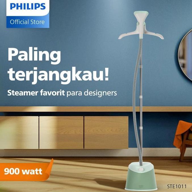 Philips Stand Steamer 1000 Series  STE1011/75 - Green - Setrika Uap Paling Terjangkau - Tangki Air B
