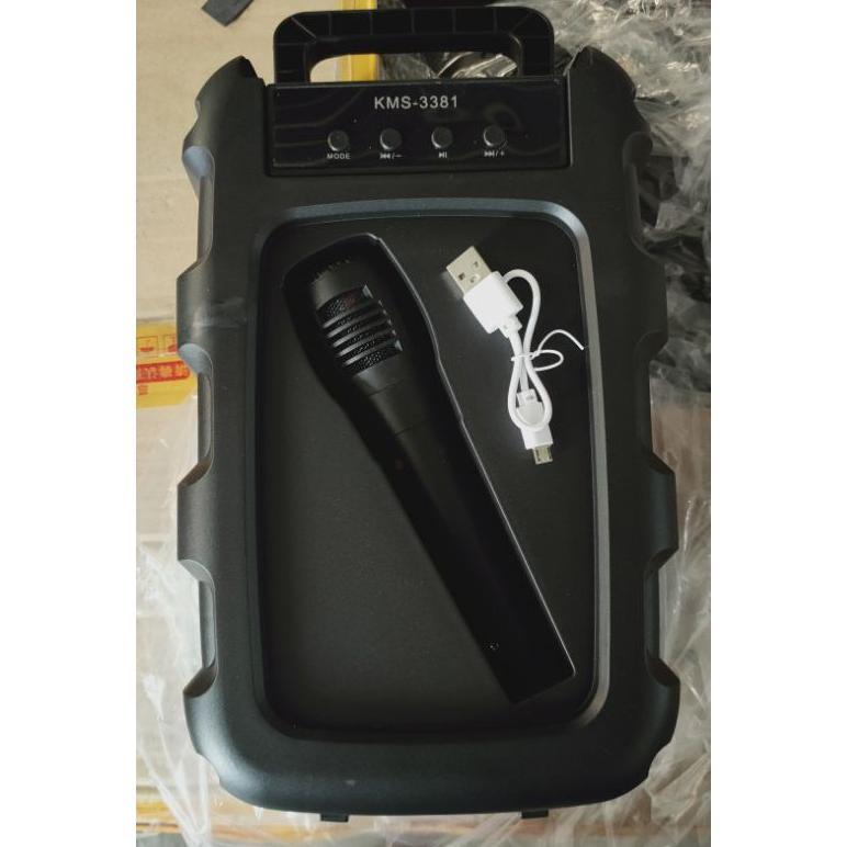 HOT DEALS Speaker spiker wireless bluetooth KMS BP 3381 6.5 inch portable
