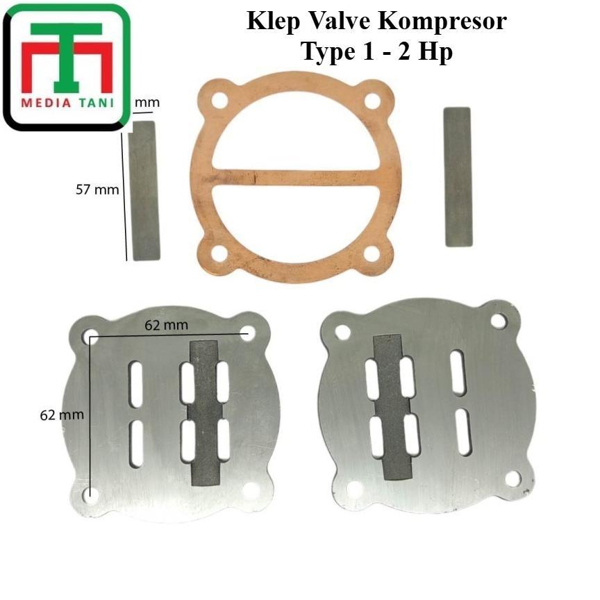 Klep Inlet / Discharge Valve Seat Kompresor Angin Type 1 2 Hp | Sparepart Klep Kompresor