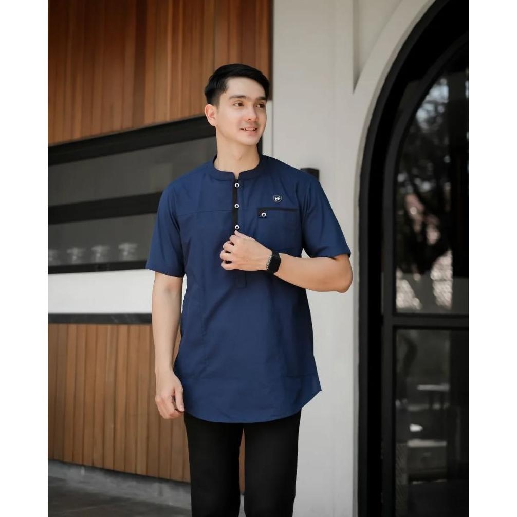 HOT PRODUCT BAJU KOKO KURTA LENGAN PENDEK PRIA DEWASA TREND TERBARU