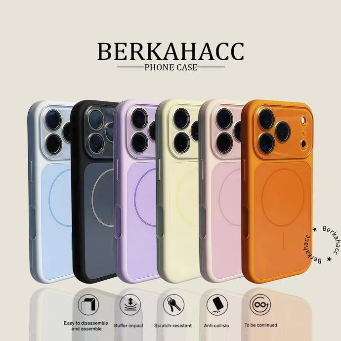 BERKAH - Premium Bisa Dicuci Lapisan Bludru Fully Enclosed Camera Silicone Case Magnetic Soft Case F