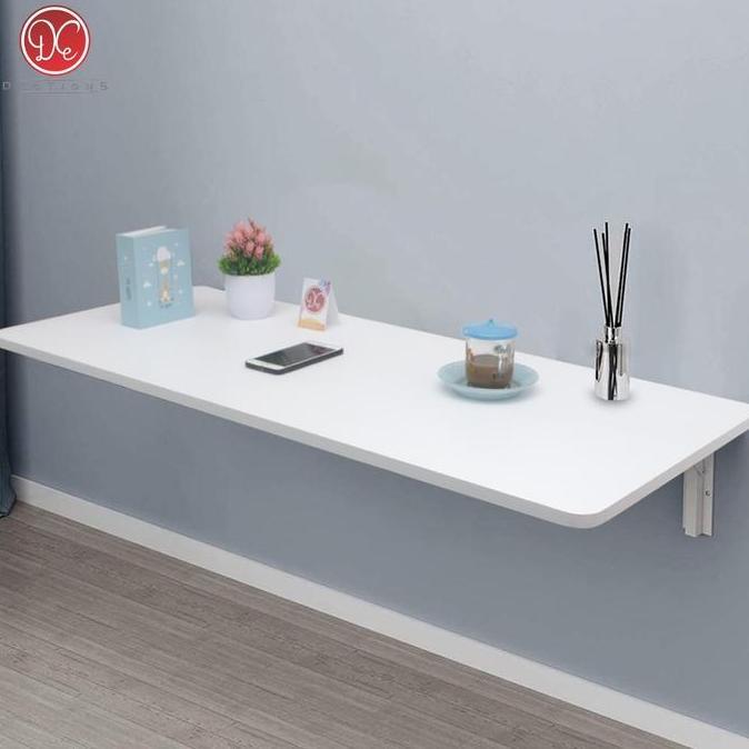 BEST PRICE - Meja Lipat Dinding Besar 120x50cm - Meja Belajar Laptop Tempel Dinding