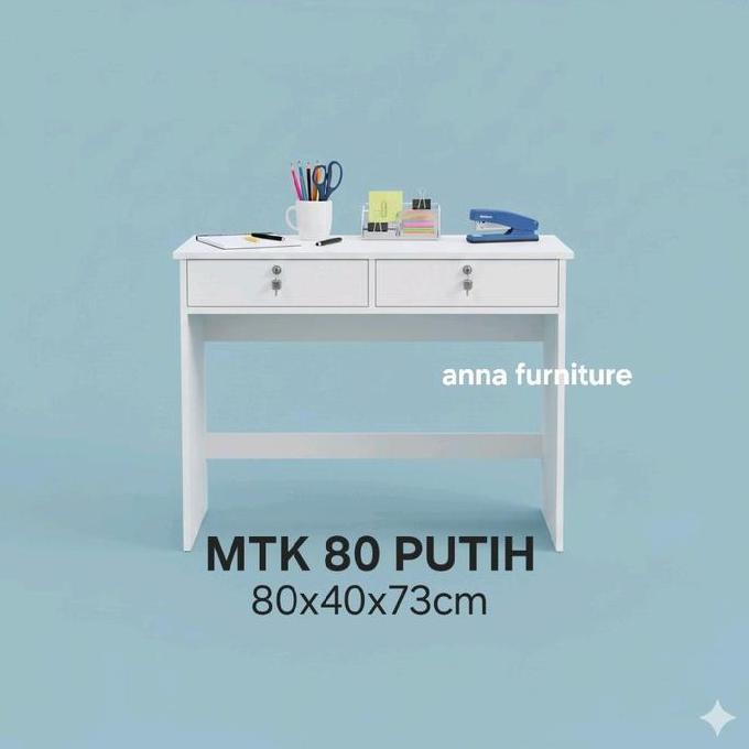 CLEARANCE SALE - Meja kerja / meja kios kecil  Minimalis Furniture Laci Kayu