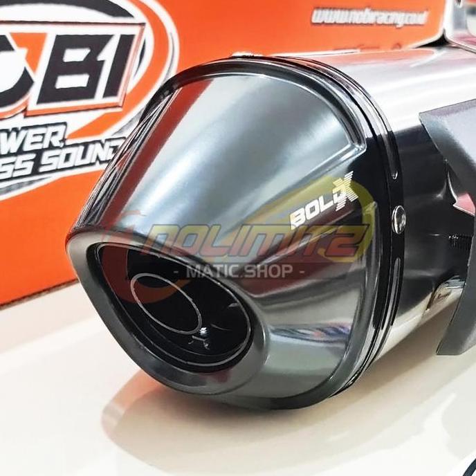 Knalpot Standar Racing NOB1 Bold X Stainless Yamaha NMAX OLD