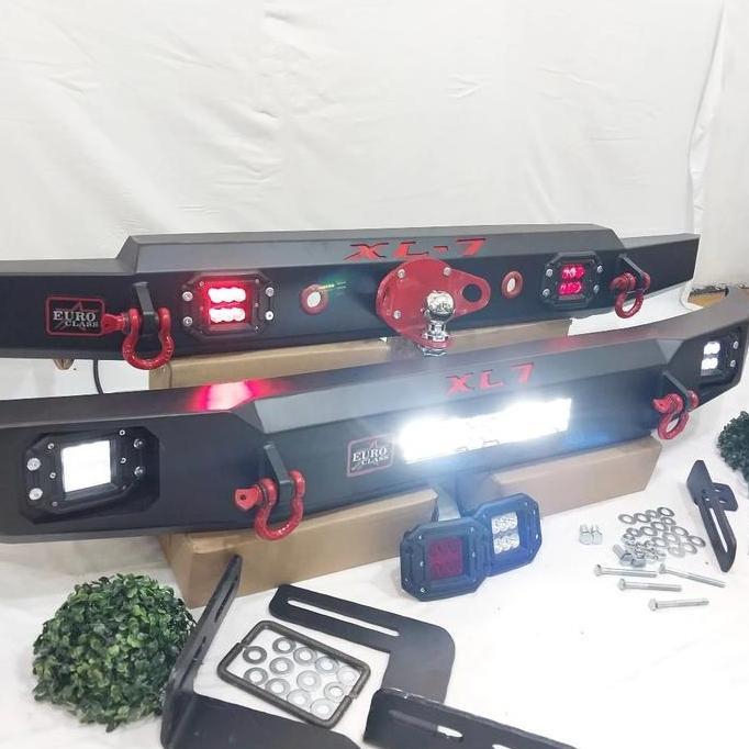 Paket Tanduk dan Towing Pengaman Mobil XL7 Custom Pelindung Bumper Depan Belakang Front & Rear Bumpe