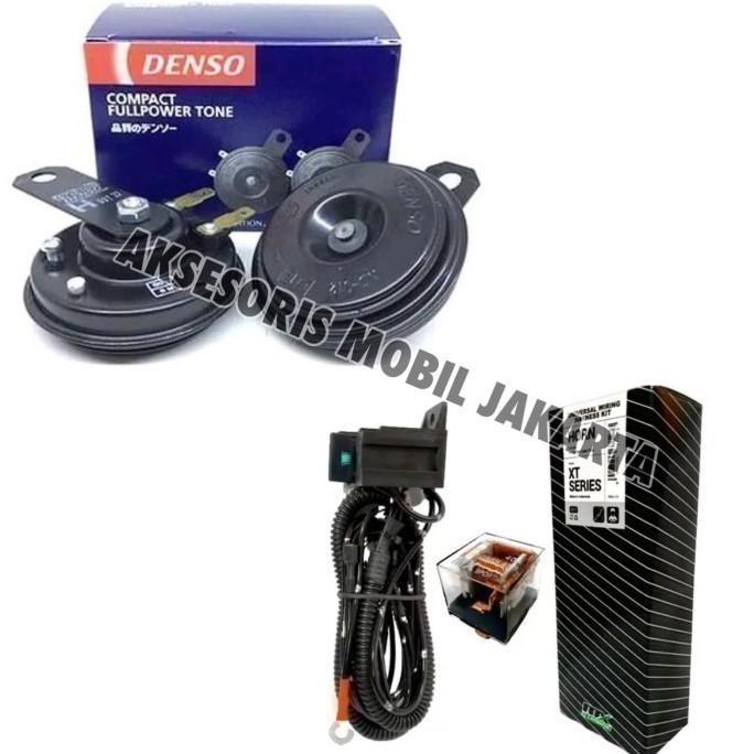 PAKET HEMAT KLAKSON MOBIL PANTHER DENSO DISC PLUS KABEL SET RELAY MX