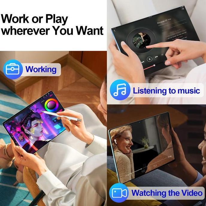 Tablet Android S13 12.8 Terbaru 16GB+1TB | Bonus Keyboard Wireless | Layar OLED 120Hz | Tablet Gamin