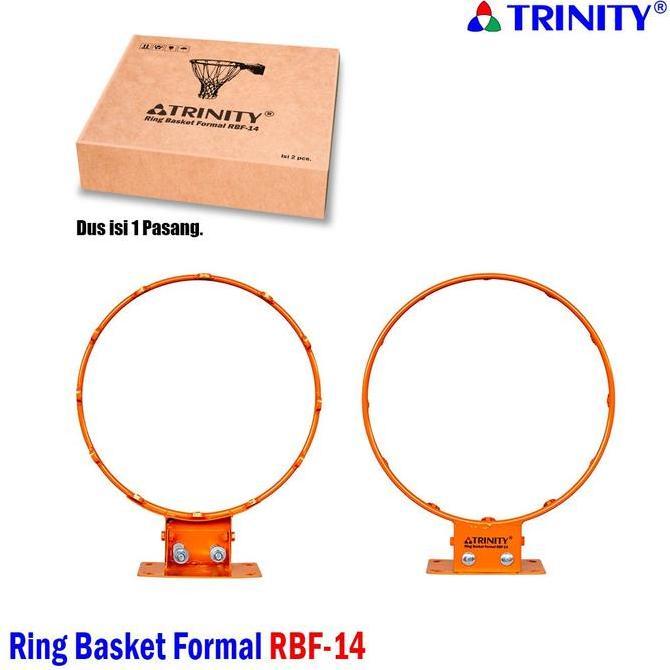 Trinity Ring Basket Formal RBF-14 dapat 2 Ring Basket Diameter 45cm Besi Pejal 12 Lubang Jala Nylon 