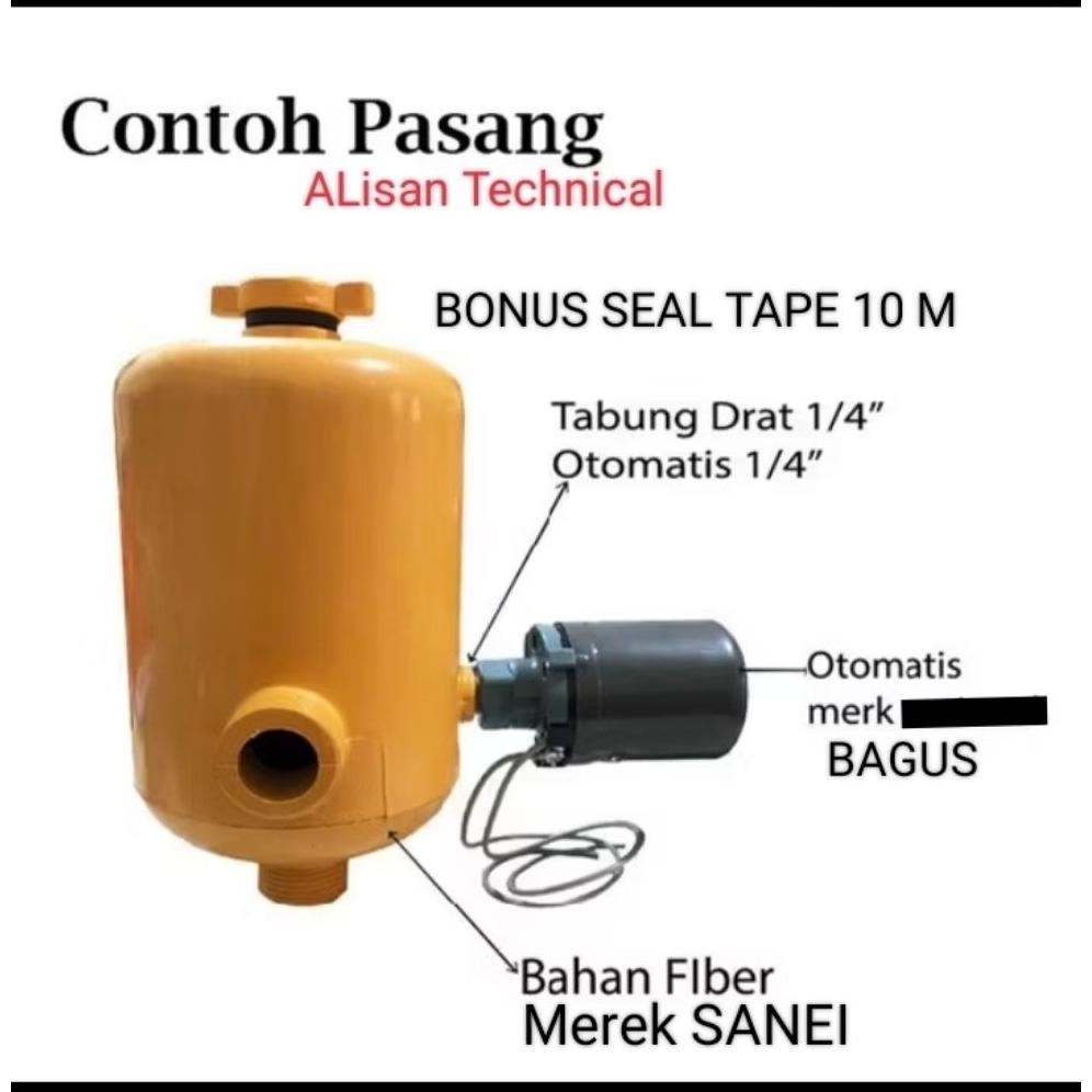 Tabung otomatis pompa air fiber KOMPLIT shimizu