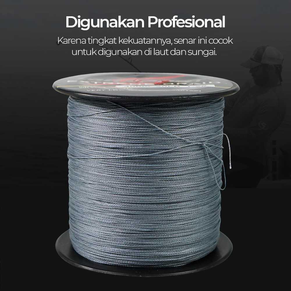Spectra Senar Benang Tali Pancing Pe 4 Extreme Braid 300 500 Meter