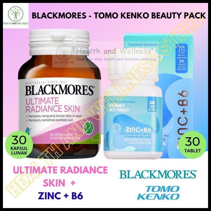 Blackmores Ultimate Radiance Skin 30 Kapsul Lunak Dan Tomo Kenko Zinc B6 30 Tablet Terlaris