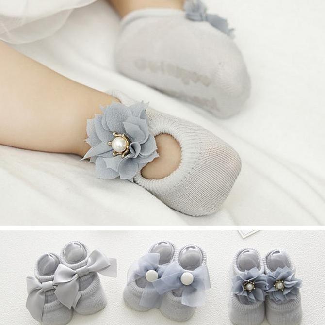 Baba- Dovana Kaos Kaki Set Bayi Perempuan N Style Baby Socks Gift Lucu New Born N Style Girl Blue Gr