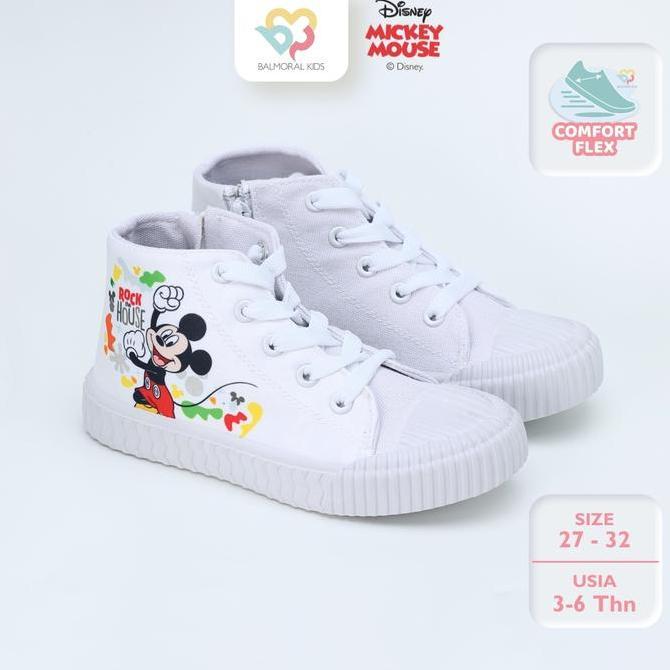 Pilihan- Balmoral Kids Sepatu High Sneakers Disney Usia 4 - 6,5 Tahun Mn/Mc-Mkh03/04